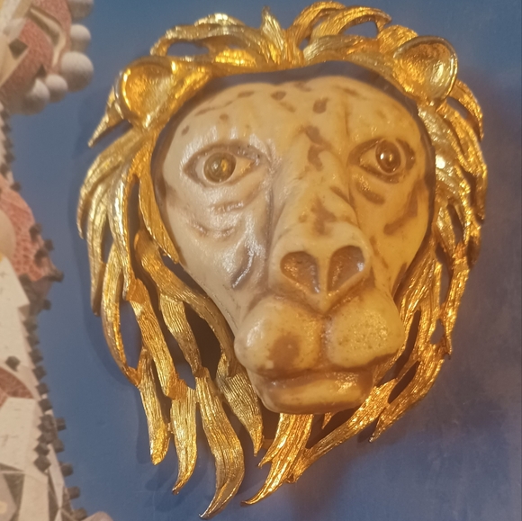 Jewelry - Vintage Razza Lion Head Pendant *Rare Find*